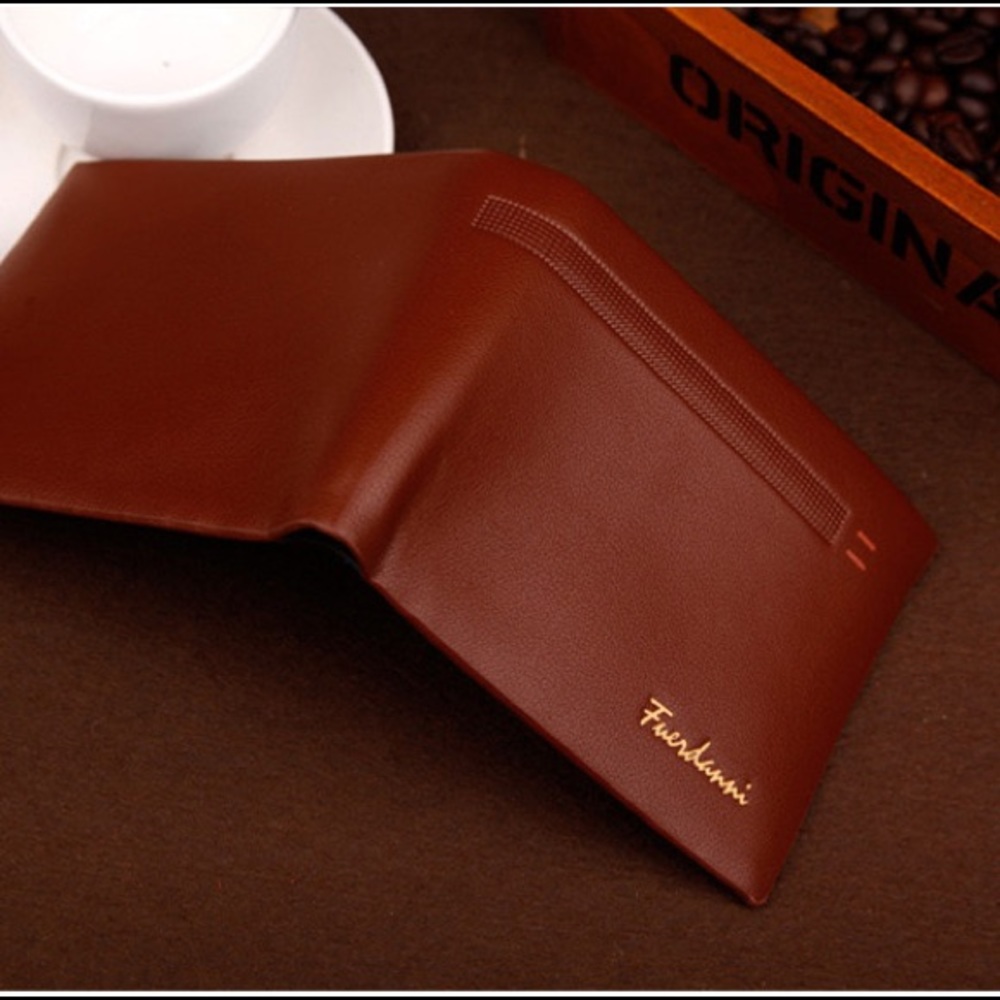 Fashion new quality men wallet PU leather